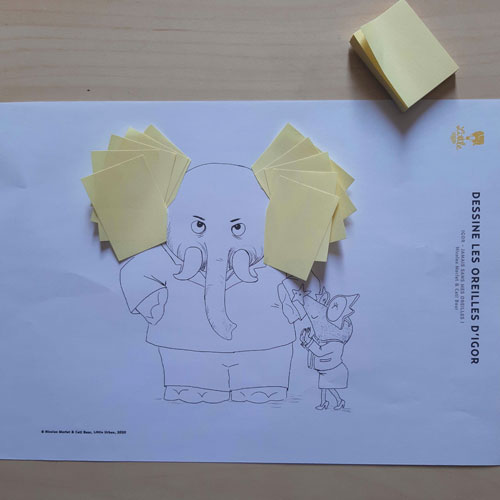 Dessine les oreilles d&rsquo;Igor