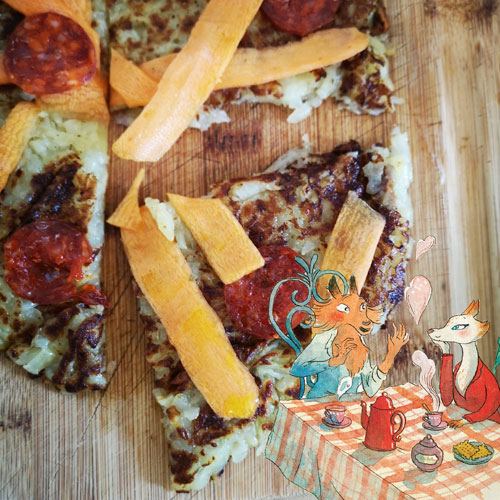 Recette – « Pizza patate »