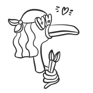 Tuto dessin – Dessiner un flamant rose