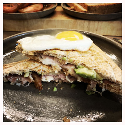 Recette – Le croque jambon / avocat