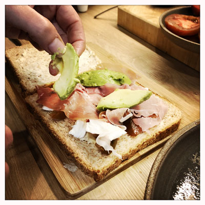 Recette – Le croque jambon / avocat