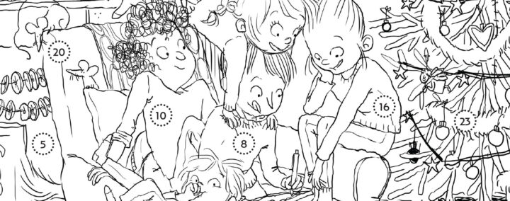 Calendrier de l’avent à colorier