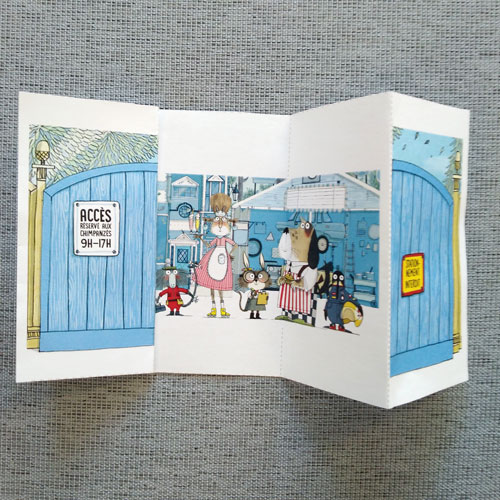 Pliage pop-up avec les amis de la Rue des Tulipes