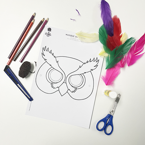 Fabrique ton masque de hibou