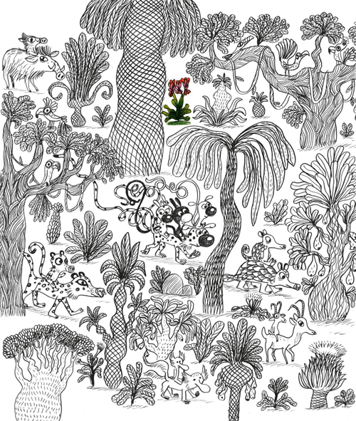 coloriage avec les Petits Marsus