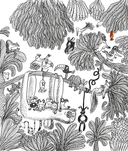 coloriage avec les Petits Marsus