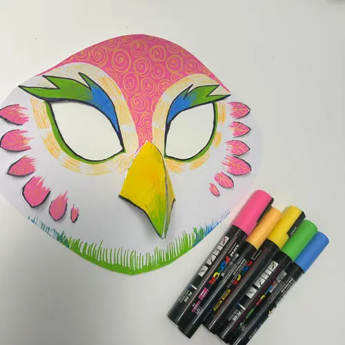 Fabrique ton masque de chouette