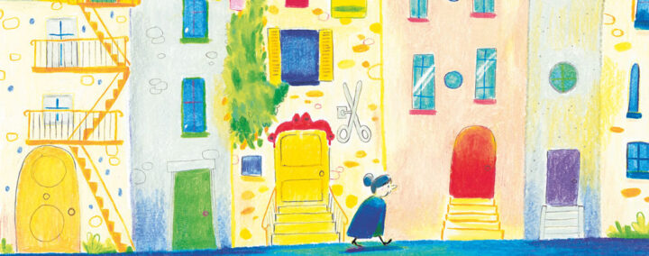 Dessine des maisons colorées