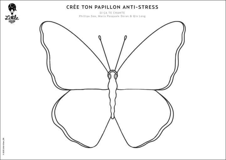 Dessine ton papillon anti-stress
